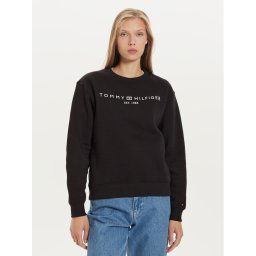 Tommy Hilfiger Суитшърт Logo WW0WW39791 Черен Regular Fit