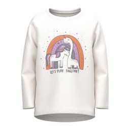 NAME IT Блуза 13218914 Бял Regular Fit
