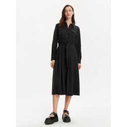 MAX&Co. Рокля тип риза Armilla 2416221032200 Черен Regular Fit
