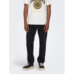 Only & Sons Дънки 22026985 Черен Loose Fit