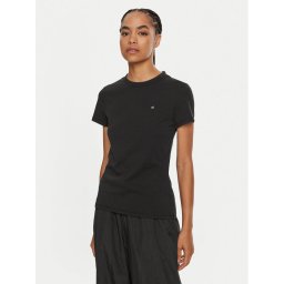 Calvin Klein Тишърт Emb Graphic K20K208061 Черен Slim Fit