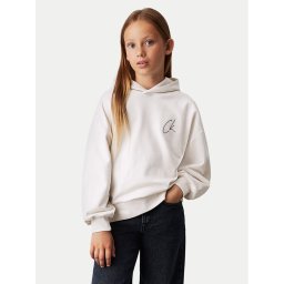 Calvin Klein Jeans Суитшърт Signage IG0IG02640 Екрю Regular Fit