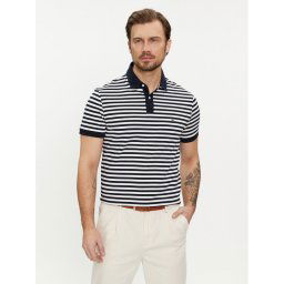 Tommy Hilfiger Тениска с яка и копчета 1985 MW0MW17770 Тъмносин Regular Fit