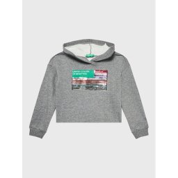 United Colors Of Benetton Суитшърт 35TMC201N Сив Relaxed Fit