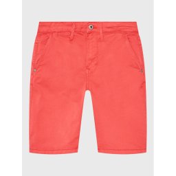 Pepe Jeans Шорти от плат Blueburn Short PB800726C75 Червен Regular Fit