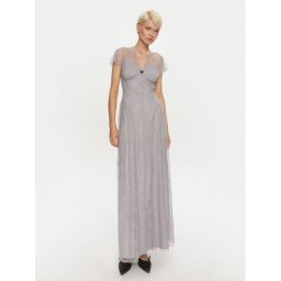 ROTATE Официална рокля Kally 113275039 Сив Regular Fit