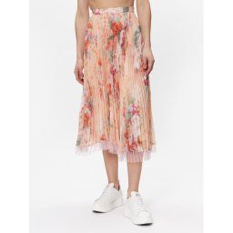 TWINSET Плисирана пола 231TP2733 Оранжев Regular Fit