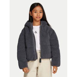 Calvin Klein Jeans Пухено яке IG0IG02681 Черен Regular Fit