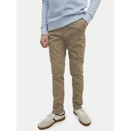 Jack & Jones Junior Чино панталони Marco 12160026 Бежов Slim Fit