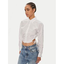 Hugo Риза Eliesa 50512837 Бял Slim Fit