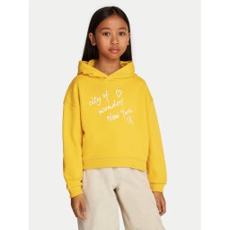 Calvin Klein Jeans Суитшърт City Graphic IG0IG02645 Жълт Regular Fit