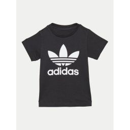 adidas Тишърт Trefoil IX5113 Черен Regular Fit