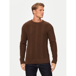 Jack & Jones Пуловер 12261436 Кафяв Regular Fit
