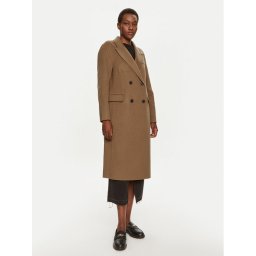 Tommy Hilfiger Вълнено палто WW0WW42621 Каки Regular Fit