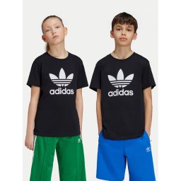 adidas Тишърт adicolor Trefoil IY7421 Черен Regular Fit