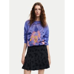 Desigual Пуловер Pensee Lacroix 24WWJF52 Виолетов Regular Fit