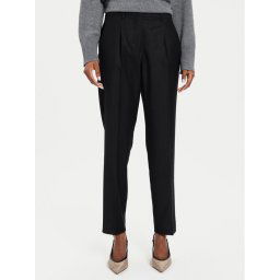 Weekend Max Mara Текстилни панталони Caldaia 2425136132 Черен Straight Fit