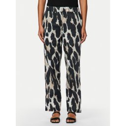 Pieces Текстилни панталони Jade 17155365 Черен Straight Fit