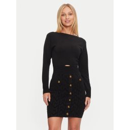 Guess Плетена рокля 4BGK04 5661Z Черен Bodycon Fit