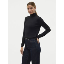 Vero Moda Поло Iris 10320450 Черен Slim Fit