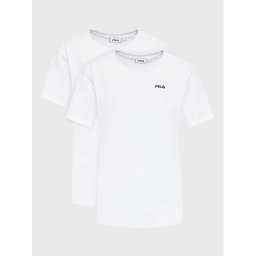Fila Комплект 2 тишъртки Bari FAW0139 Бял Regular Fit