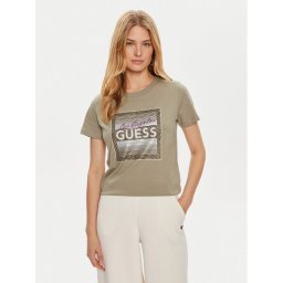 Guess Тишърт W4YI17 I3Z14 Зелен Regular Fit