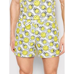 Champion Плувни шорти SMILEY Poly 218224 Бял Regular Fit