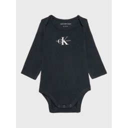 Calvin Klein Jeans Детско боди Monogram IN0IN00033 Черен Regular Fit