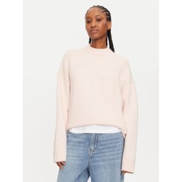 Calvin Klein Пуловер J20J224636 Розов Regular Fit