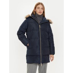Tommy Hilfiger Пухено яке WW0WW42743 Тъмносин Regular Fit