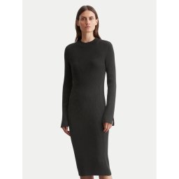 Marc O'Polo Плетена рокля 409 5045 67097 Черен Slim Fit