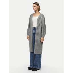Pieces Кардиган Maggy 17150959 Сив Loose Fit