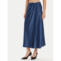 Guess Миди пола Anastasia W4BD56 WGIG2 Тъмносин Regular Fit