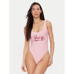 Juicy Couture Бански костюм Retro Devina JCITS223204 Розов