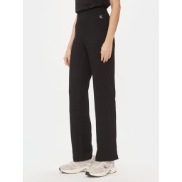 Calvin Klein Jeans Плетени панталони J20J222685 Черен Straight Fit