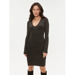 TWINSET Плетена рокля 232TT3272 Черен Slim Fit
