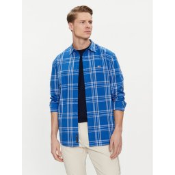 Tommy Jeans Риза Poplin DM0DM18968 Син Regular Fit