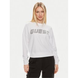 Guess Суитшърт Skylar V4GQ07 K8802 Бял Relaxed Fit