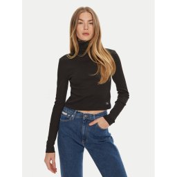 Calvin Klein Jeans Поло J20J224196 Черен Regular Fit