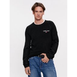 Tommy Jeans Пуловер DM0DM17756 Черен Regular Fit