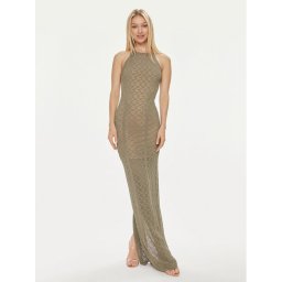 Guess Официална рокля Belle W4GK80 Z36O0 Зелен Slim Fit