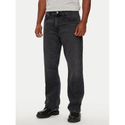 Lee Дънки Asher 112355835 Черен Loose Fit