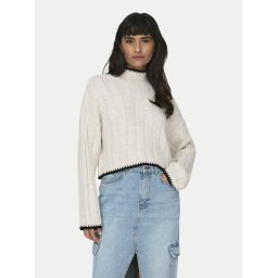 ONLY Пуловер 15329963 Бежов Regular Fit
