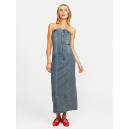 JJXX Дънкова рокля Tinga 12260695 Син Slim Fit