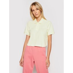 adidas Тениска с яка и копчета Tennis Luxe H56469 Жълт Regular Fit