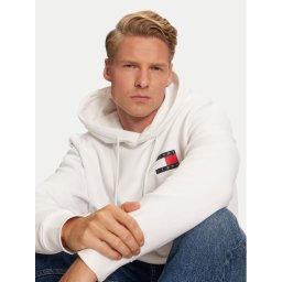 Tommy Jeans Суитшърт Essential DM0DM20738 Бял Regular Fit