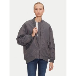 ONLY Яке бомбър Mille 15322732 Сив Oversize