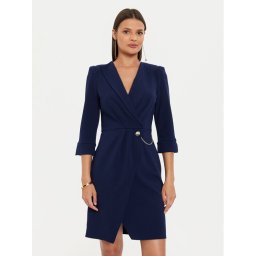 Rinascimento Коктейлна рокля CFC0019592002 Тъмносин Regular Fit