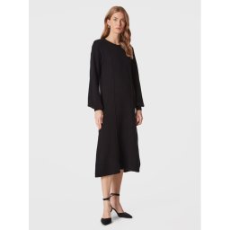 United Colors Of Benetton Плетена рокля 1244DV00I Черен Relaxed Fit