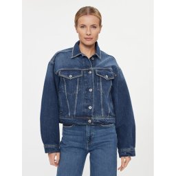 Pepe Jeans Дънково яке Turner Sparkle PL402328 Тъмносин Relaxed Fit